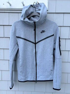 Men's XS Nike Tech Full Zip Hoodie Gray Classic